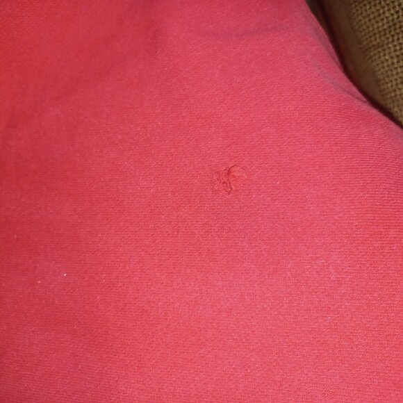 Polo Jeans Co. Men's Heavy Hooded Sweatshirt Medium Red Black White - Picture 4 of 8